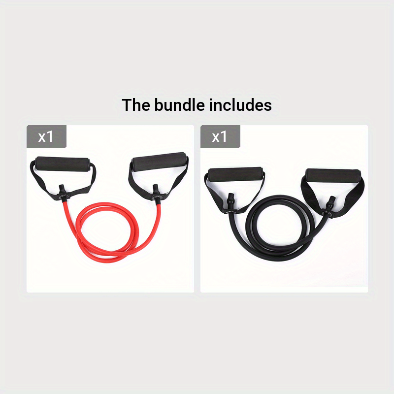 Premium Resistance Band with Bar - Elastic Pull Rope for Home Gym | Full Body Strength Training