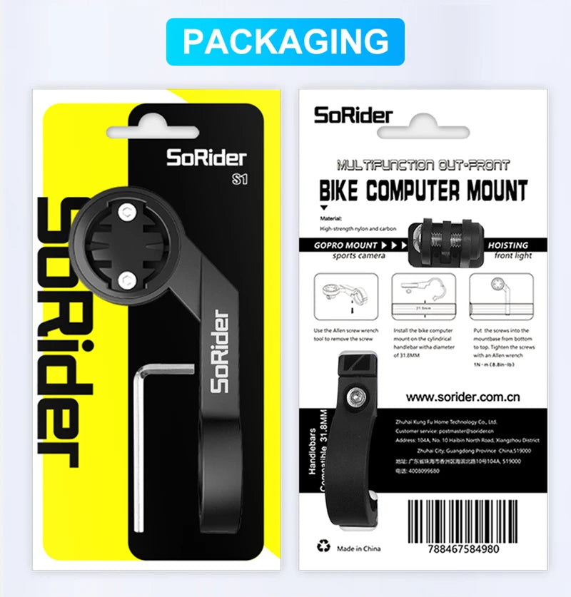 Universal Bike Computer Mount - Secure Handlebar Bracket for Garmin Edge & GPS Devices