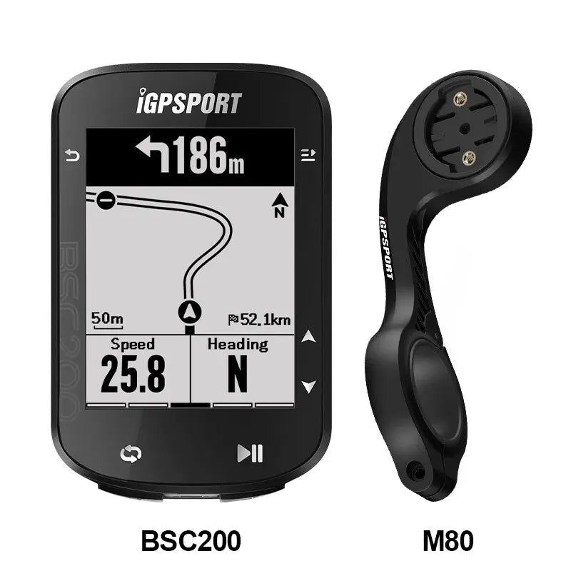 Compteur GPS pour vélo IGPSPORT BSC200 - Compteur de vitesse sans fil pour vélo avec ANT+ et Bluetooth