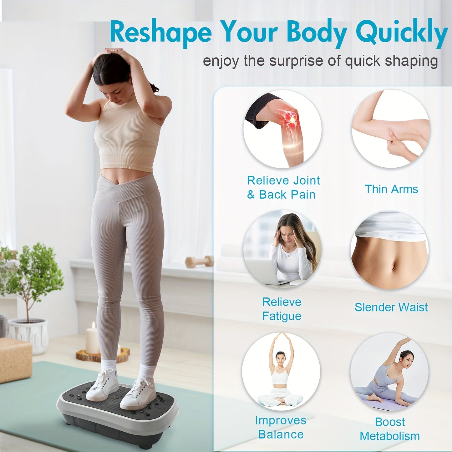 Vibrationsplattform COMPACT – Einsteiger-Fitnessgerät für Zuhause