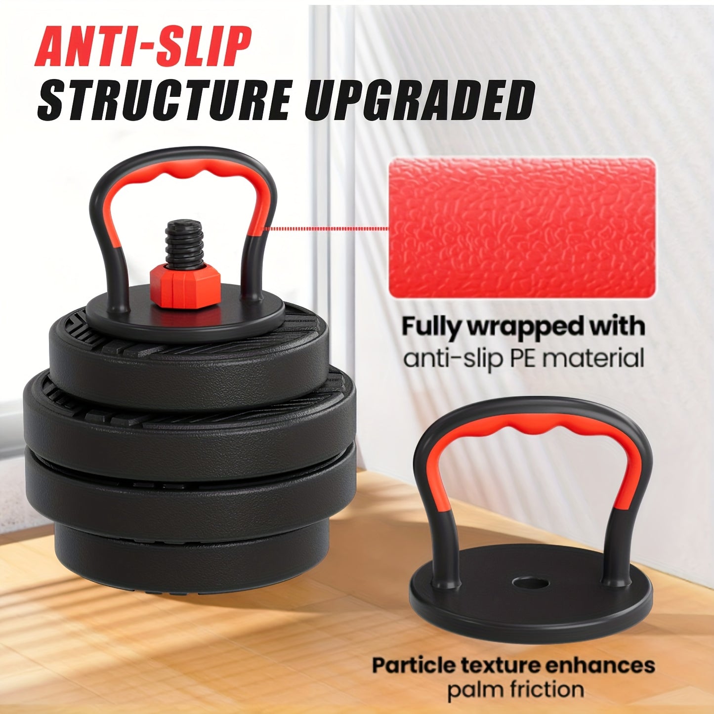 Ensemble d'haltères réglables de 9 à 41 kg - Équipement de musculation polyvalent 4 en 1 pour la maison