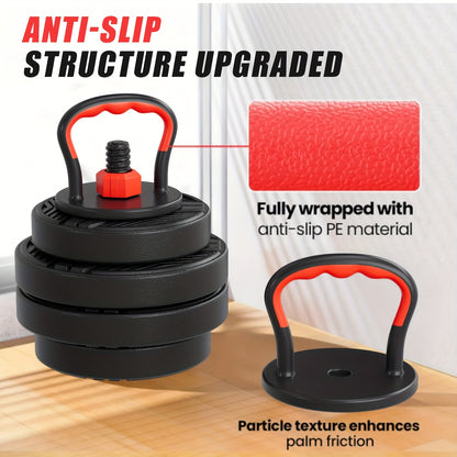 Ensemble d'haltères réglables de 9 à 41 kg - Équipement de musculation polyvalent 4 en 1 pour la maison