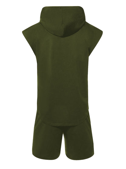 Ensemble de boxe homme 2 pièces - Gilet à capuche et short