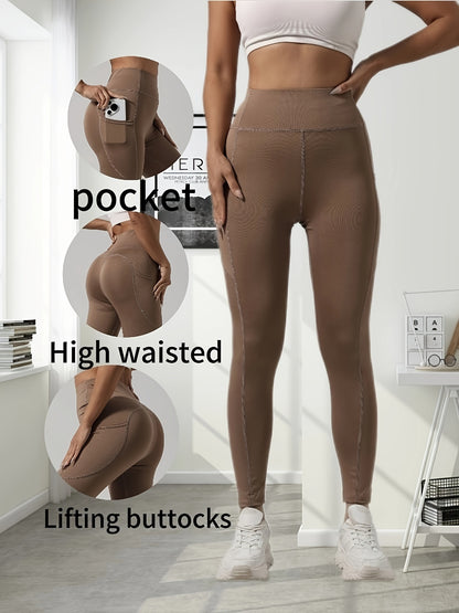 5er-Pack Yoga-Hosen für Damen mit hohem Bund – Leggings mit Bauchkontrolle und Taschen