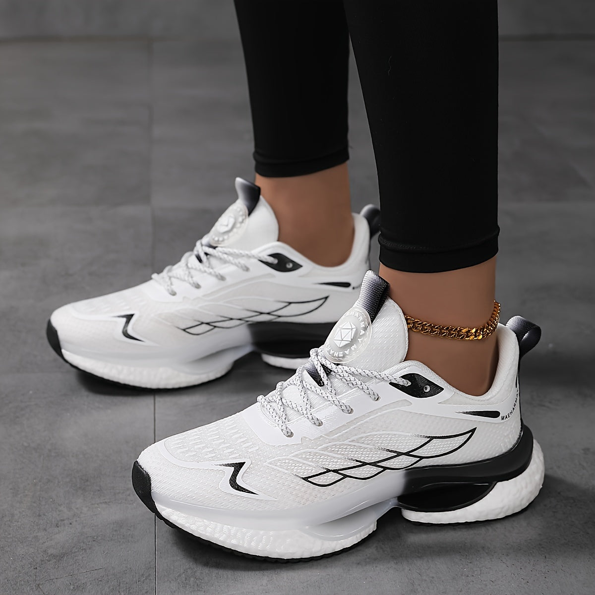 Atmungsaktive Damen-Sneaker mit Mesh-Einsatz und Plateau – Bequeme Sportschuhe für den ganzen Tag