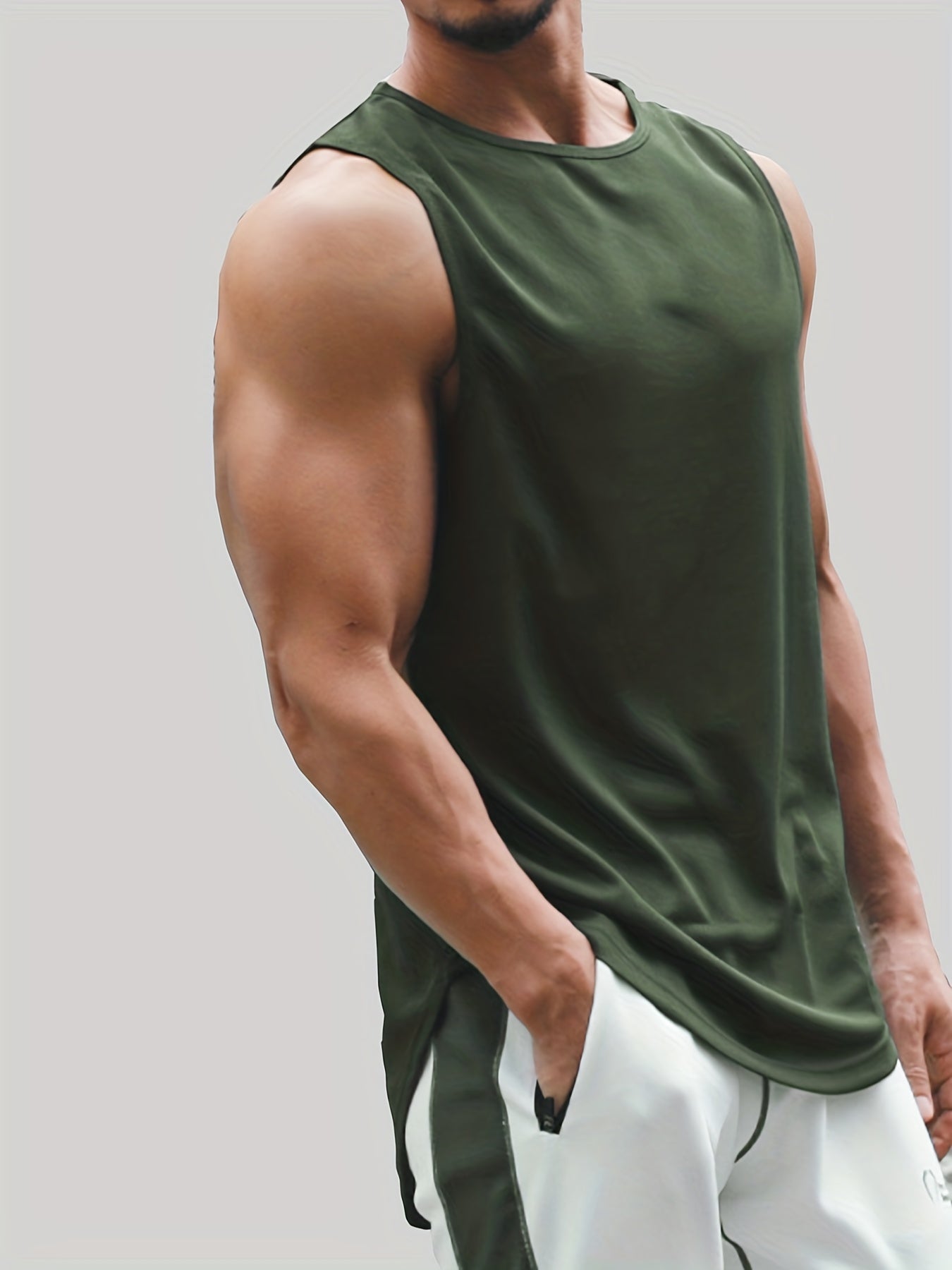 Schnelltrocknendes Sport-Tanktop für Herren – Ärmelloses Laufshirt