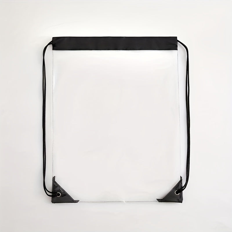 Sac à dos imperméable à cordon - Sac de sport transparent en PVC pour les voyages et le sport