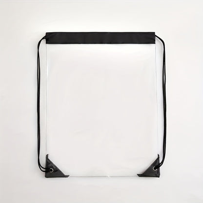 Sac à dos imperméable à cordon - Sac de sport transparent en PVC pour les voyages et le sport