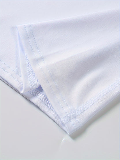 Men's High-Elasticity Athletic Muscle Tee - Slim Fit Workout Shirt