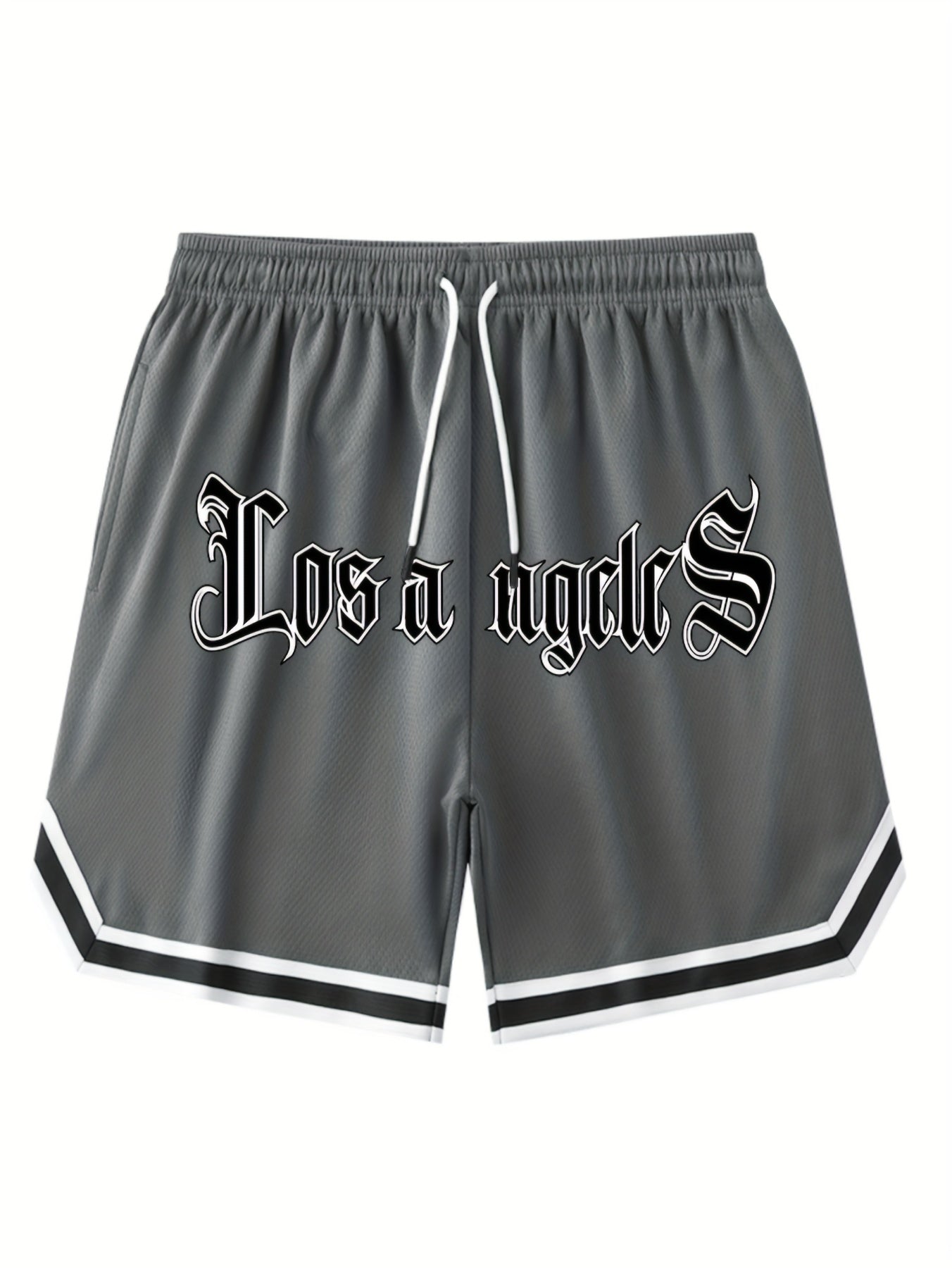 Short de sport pour homme - Short de sport à cordon de serrage imprimé Chicago