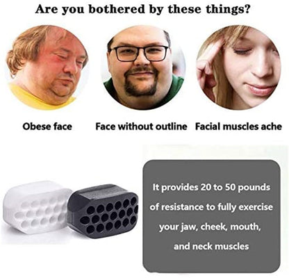 Appareil d'exercice pour la mâchoire - Balle de tonification faciale pour un menton et un cou définis