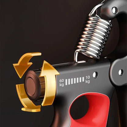 Pince de préhension réglable 5-100 kg - Entraîneur de force de préhension avec comptage