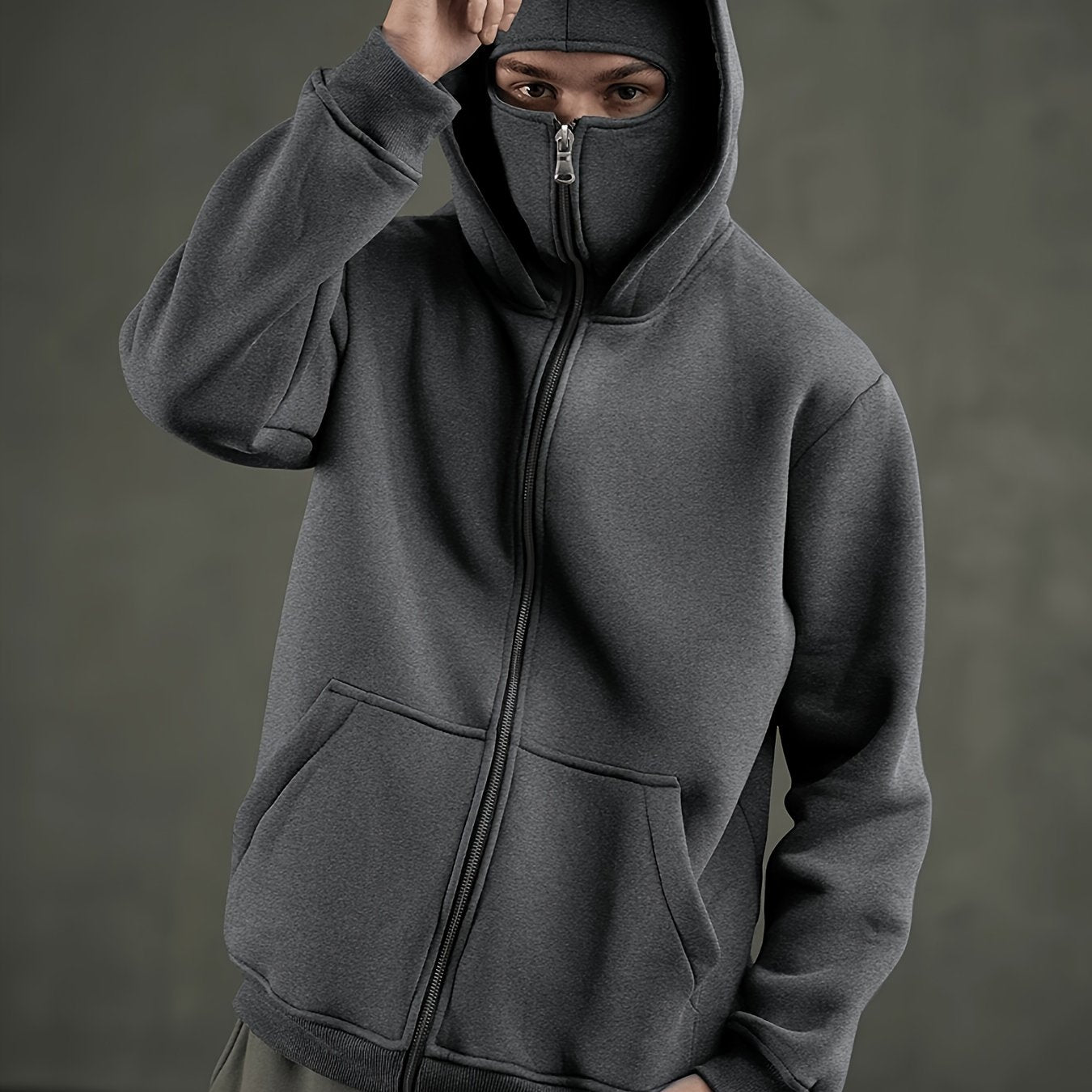 Hochwertiger Performance-Hoodie mit durchgehendem Reißverschluss – Schwere Sportbekleidung