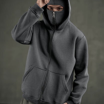 Hochwertiger Performance-Hoodie mit durchgehendem Reißverschluss – Schwere Sportbekleidung