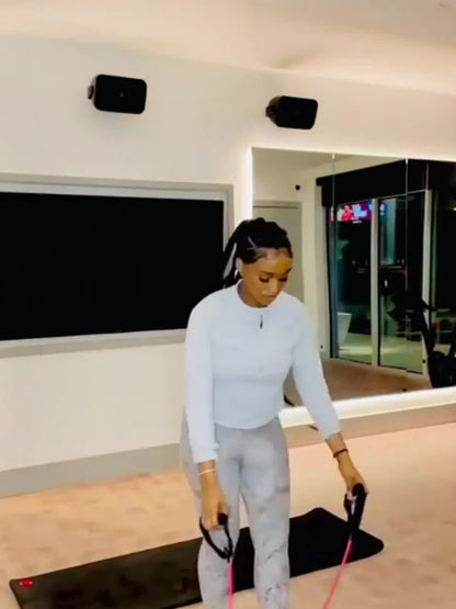 Premium Resistance Band with Bar - Elastic Pull Rope for Home Gym | Full Body Strength Training