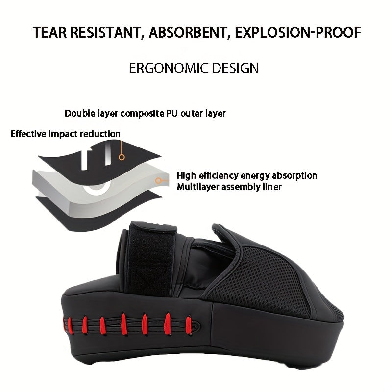 Cible de boxe incurvée - Gants de frappe ergonomiques pour l'entraînement MMA