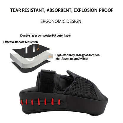 Cible de boxe incurvée - Gants de frappe ergonomiques pour l'entraînement MMA