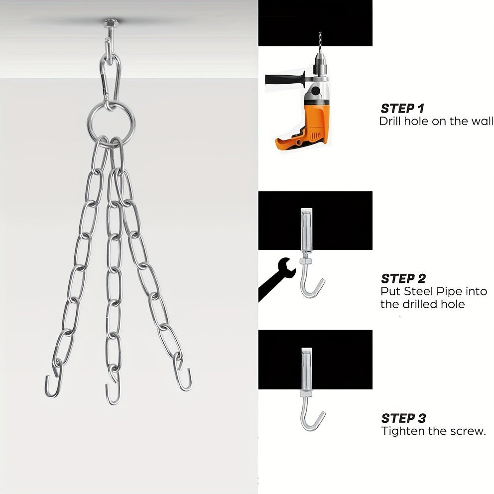 Sac de frappe de boxe ultra-résistant 60 cm - Non rempli, avec chaîne et crochet