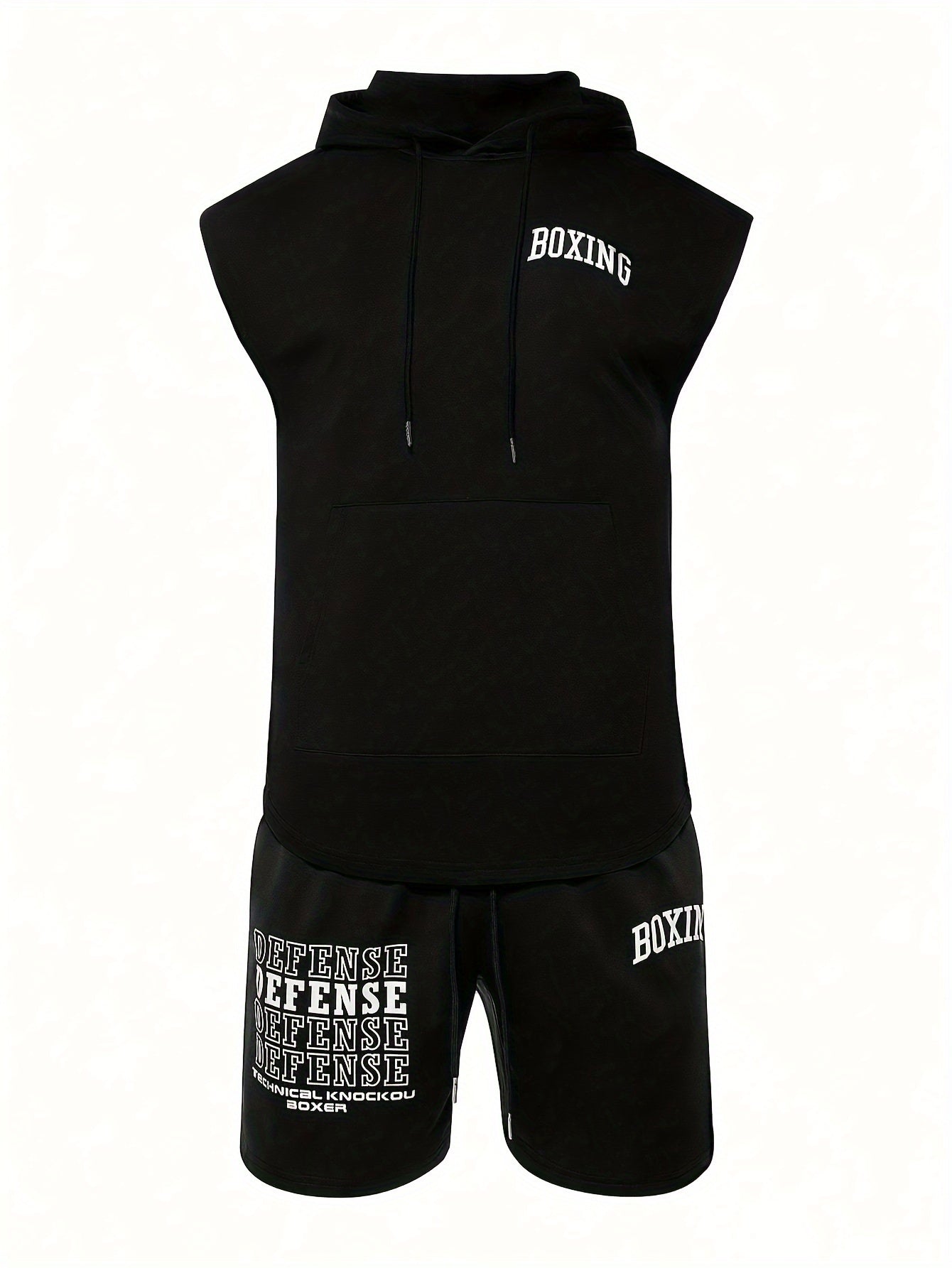 Ensemble de boxe homme 2 pièces - Gilet à capuche et short