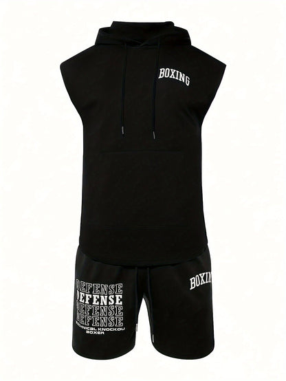 Ensemble de boxe homme 2 pièces - Gilet à capuche et short