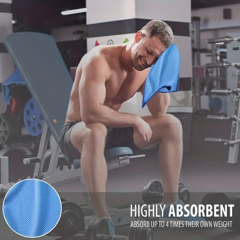Quick-Dry Sports Towel with Storage Case - Cooling Microfiber Gym Towel