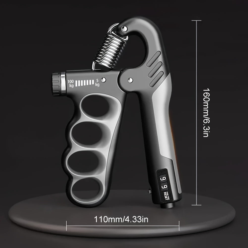 Pince de préhension réglable 5-100 kg - Entraîneur de force de préhension avec comptage