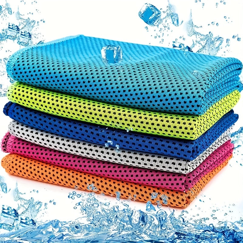 Quick-Dry Sports Towel with Storage Case - Cooling Microfiber Gym Towel