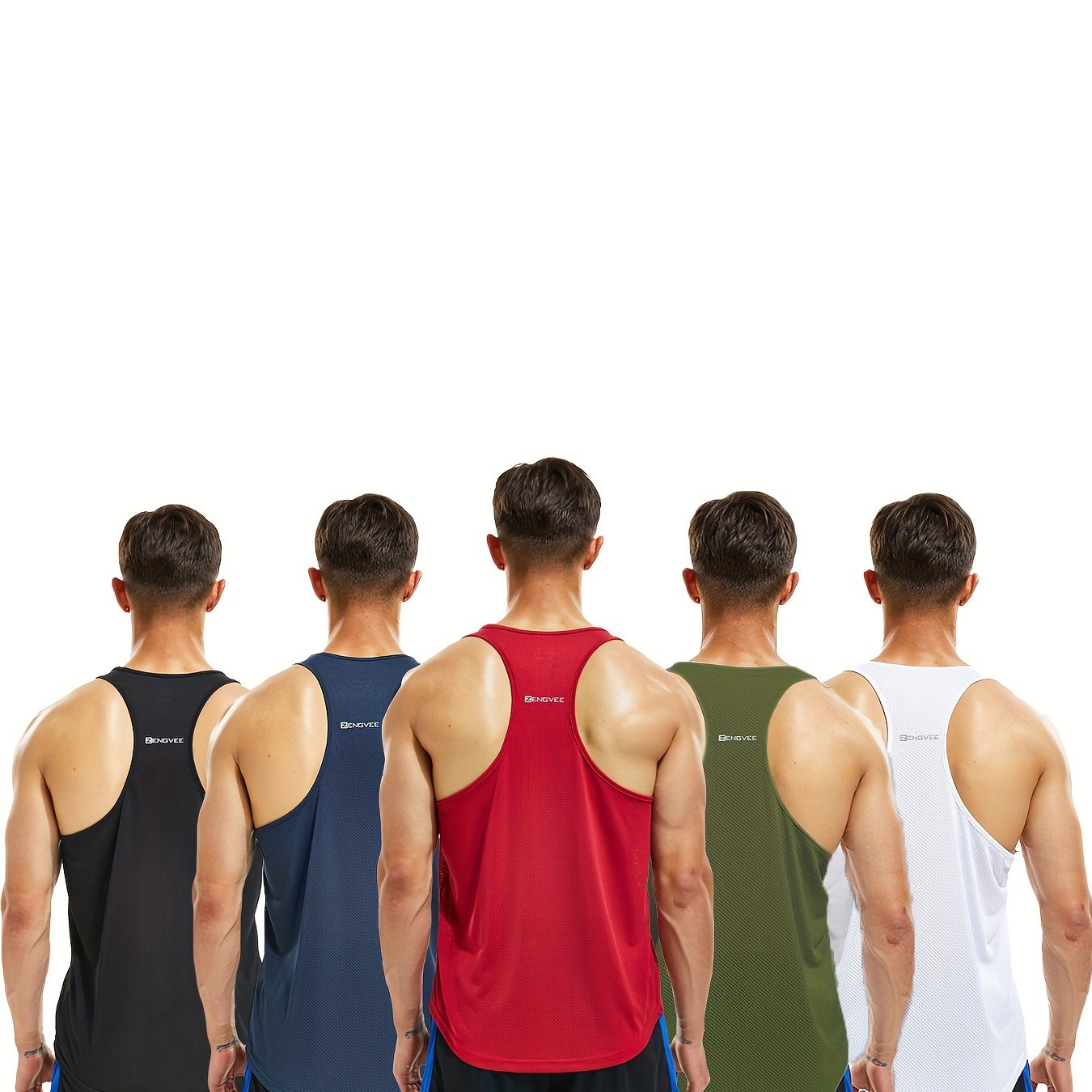 5er-Pack Sport-Tanktops für Herren – Schnelltrocknende, ärmellose Fitness-Shirts