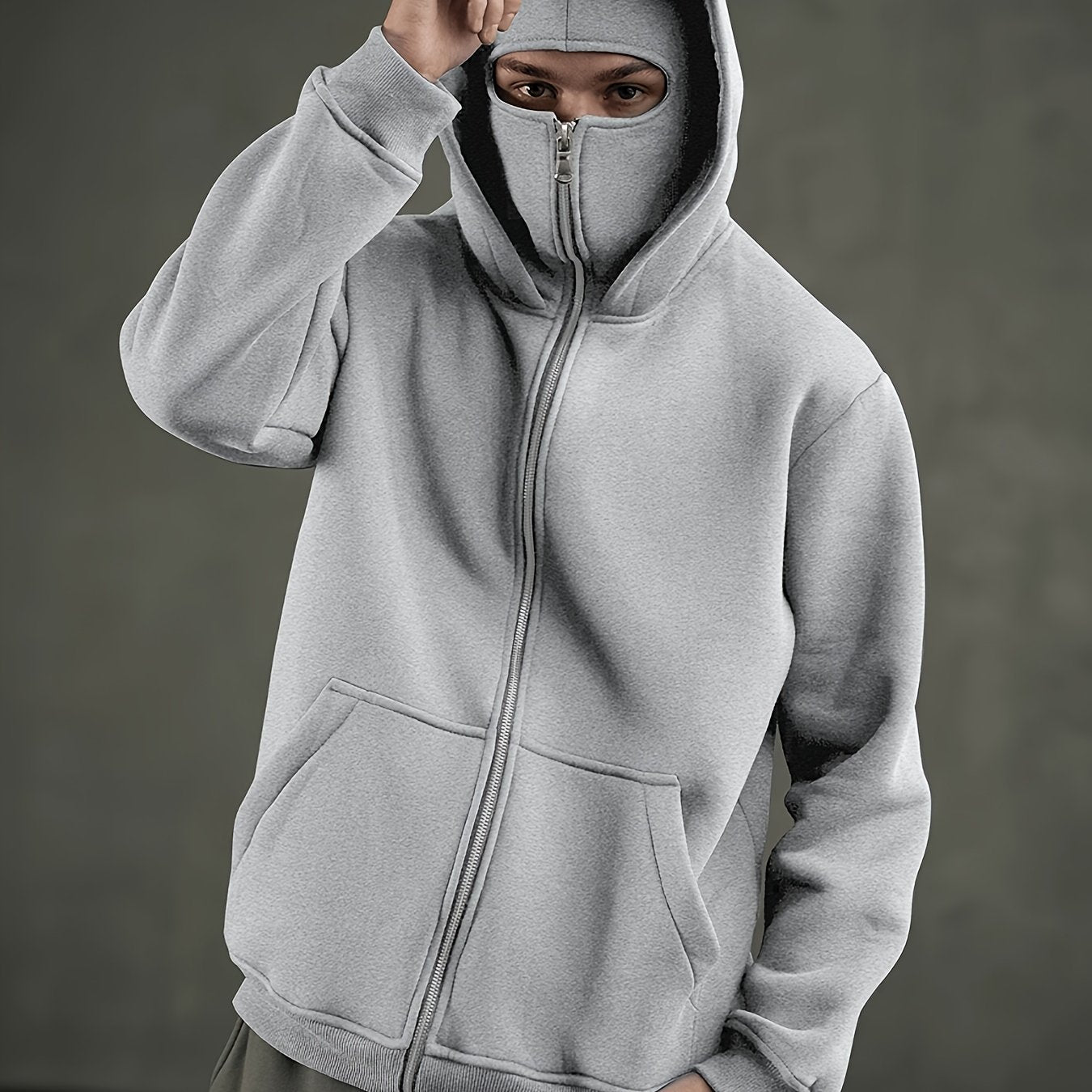 Hochwertiger Performance-Hoodie mit durchgehendem Reißverschluss – Schwere Sportbekleidung