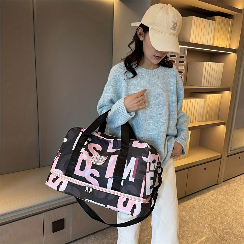 Sac de sport grande capacité pour la salle de sport - Sac de voyage avec compartiment à chaussures