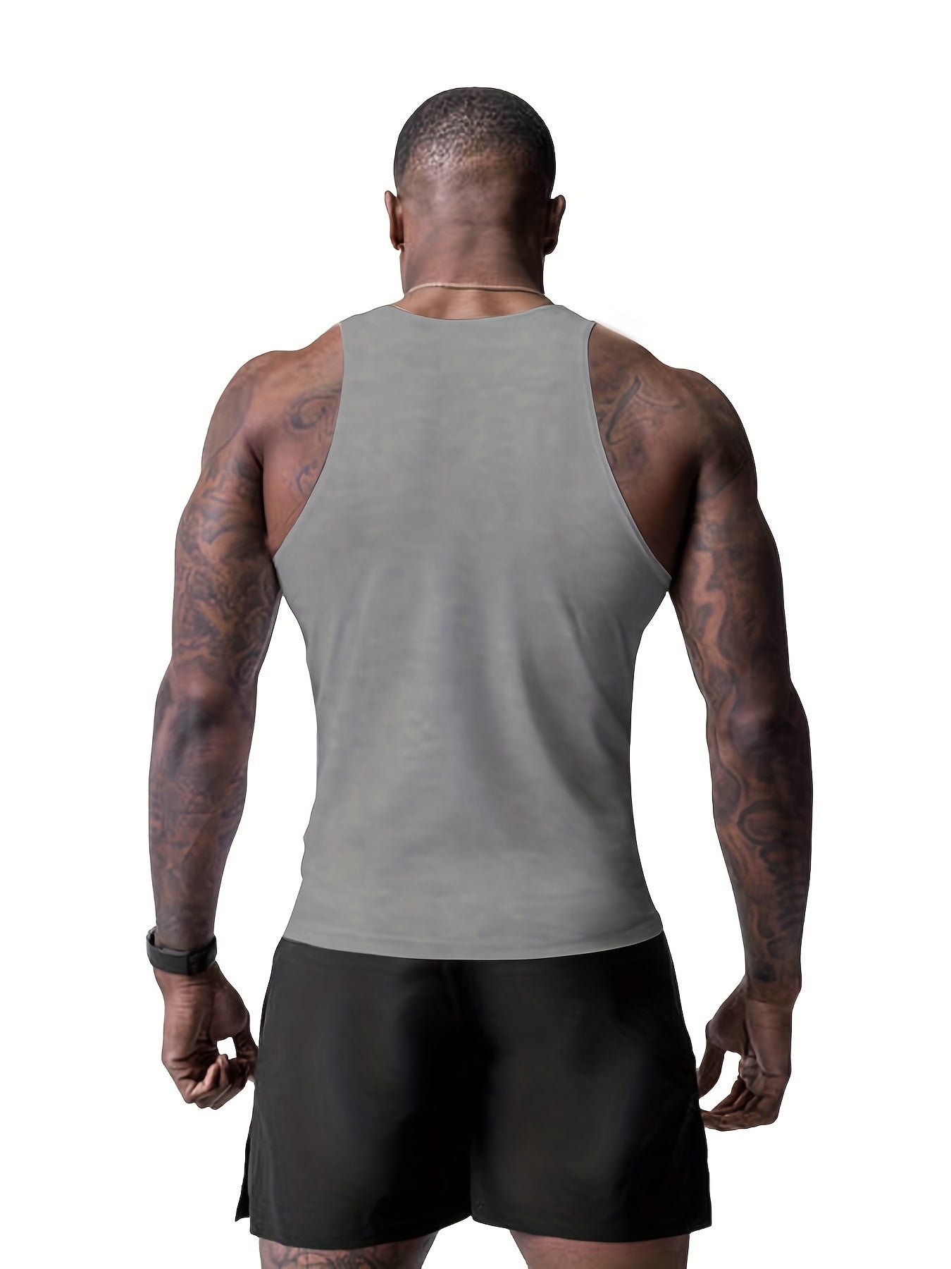 Muskelbetontes Tanktop für Herren – Schnelltrocknendes Bodybuilding-Fitnessshirt