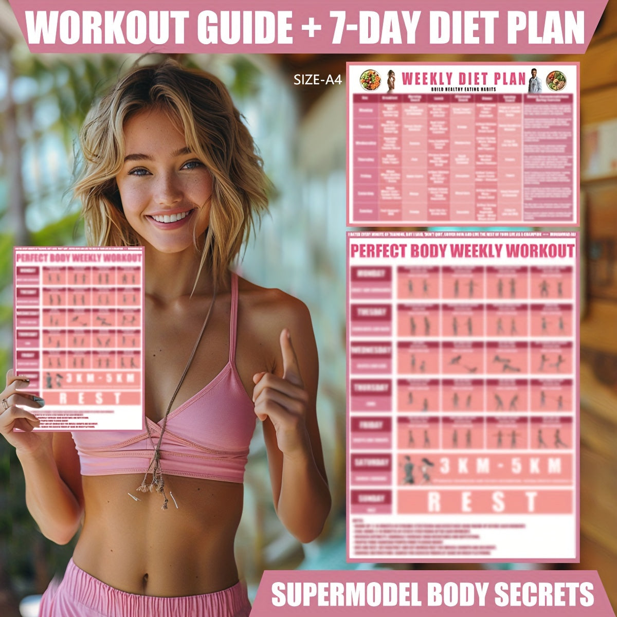 Ensemble de yoga et de fitness 8 pièces - Kit complet d'entraînement à domicile avec bandes de résistance