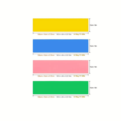 Bande de résistance en latex - Bande élastique d'entraînement pour Pilates et fitness à domicile