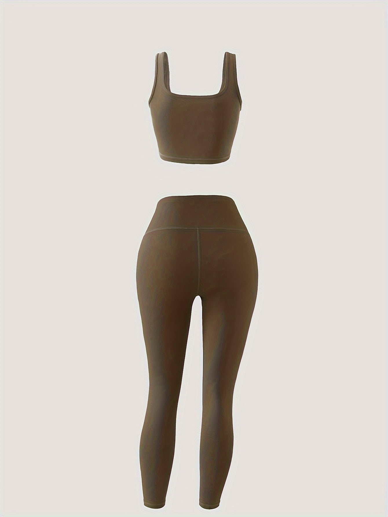 Ensemble de yoga 3 pièces pour femme : legging taille haute, soutien-gorge de sport et débardeur