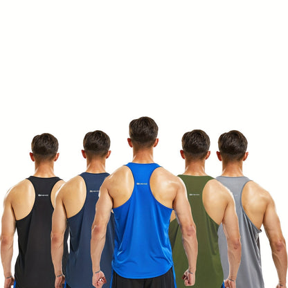 5er-Pack Sport-Tanktops für Herren – Schnelltrocknende, ärmellose Fitness-Shirts