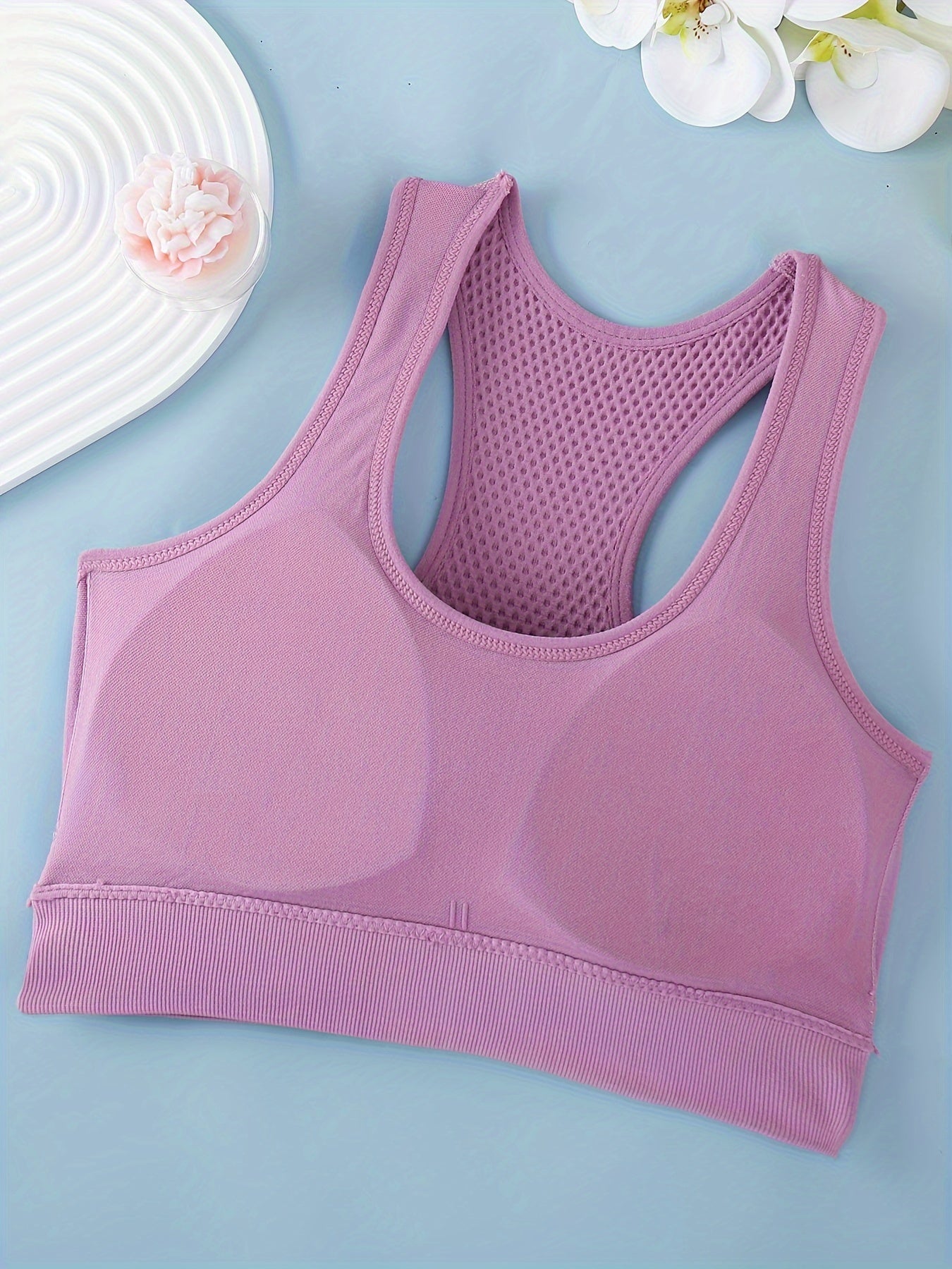 Lot de 3 soutiens-gorge de sport pour femmes - Débardeurs de yoga et de fitness respirants