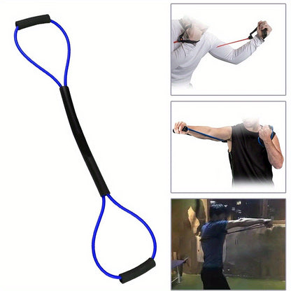 Bande de résistance en forme de 8 pour l'entraînement de boxe - Ceinture de tension en TPE pour l'entraînement MMA