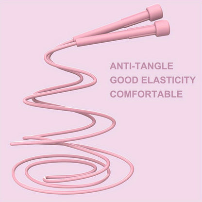 Corde à sauter à vitesse réglable - Corde en PVC anti-nœuds avec poignées ergonomiques