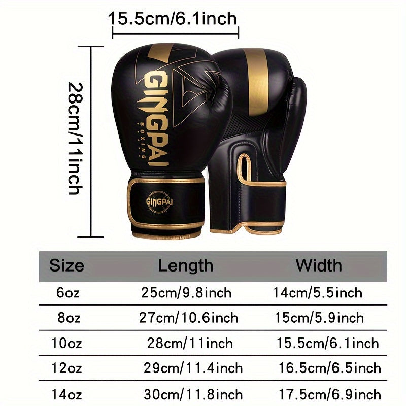 Gants de boxe professionnels - Gants de boxe thaïlandaise et de kickboxing 6-14 oz