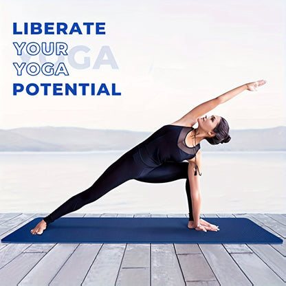 TPE Yoga Mat - Non-Slip Eco-Friendly Exercise Mat with Superior Rebound