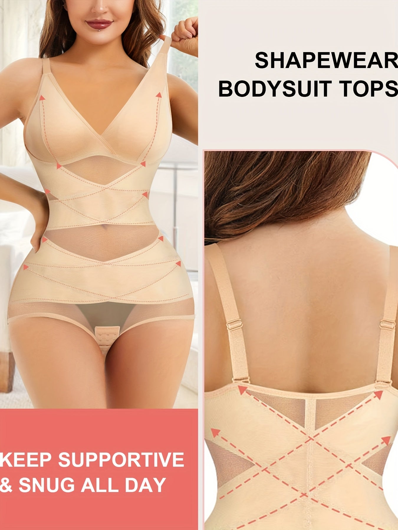 Body sculptant intégral pour femme - Gainant ventre plat