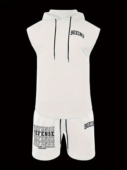 Ensemble de boxe homme 2 pièces - Gilet à capuche et short