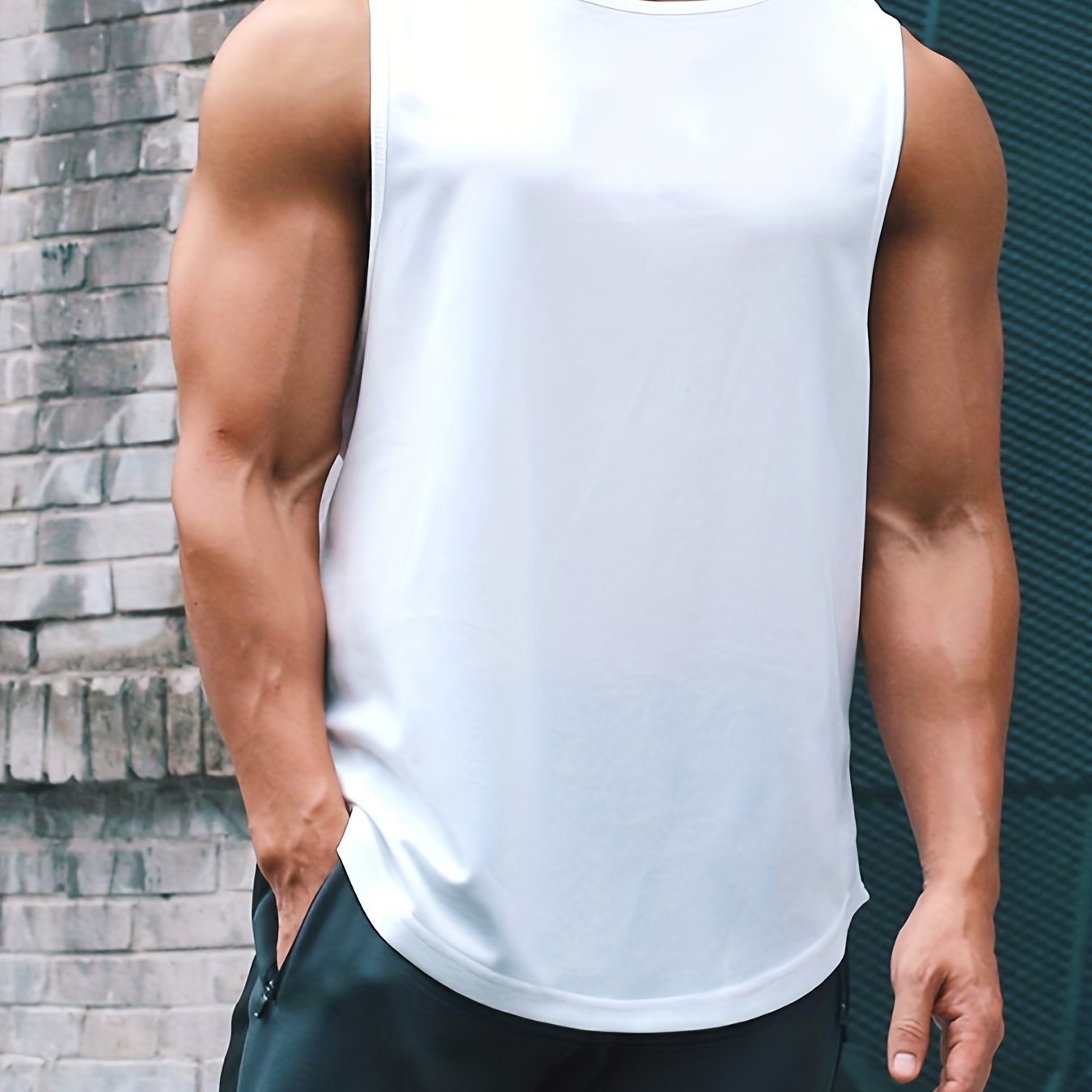 Schnelltrocknendes Sport-Tanktop für Herren – Ärmelloses Laufshirt