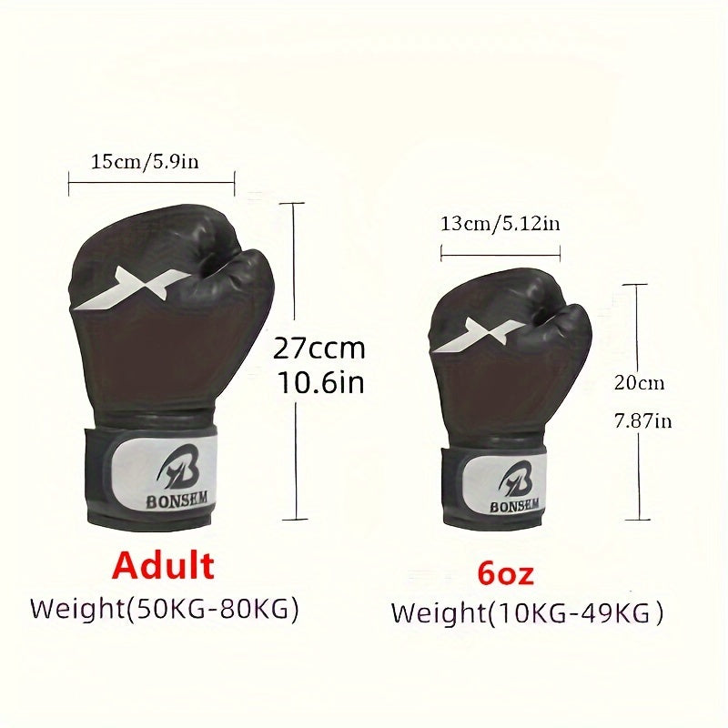 Gants d'entraînement de boxe - Gants de sparring professionnels pour hommes et femmes