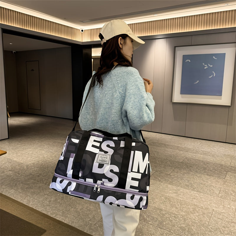 Sac de sport grande capacité pour la salle de sport - Sac de voyage avec compartiment à chaussures