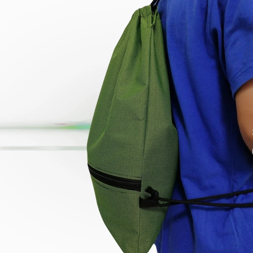 Umweltfreundlicher Rucksack mit Kordelzug – Leichte, strapazierfähige Sporttasche | Ideal für Reisen, Sport und den Alltag