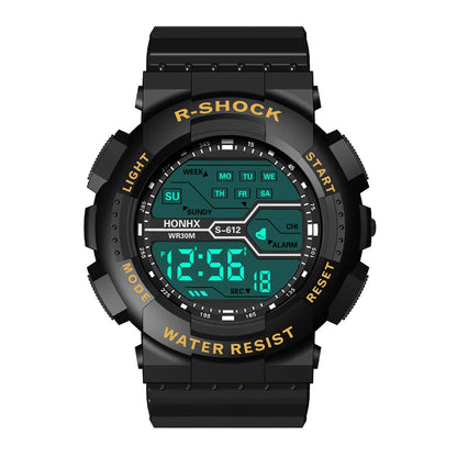 Military Digital Sports Watch - Waterproof LED Tactical Watch for Men