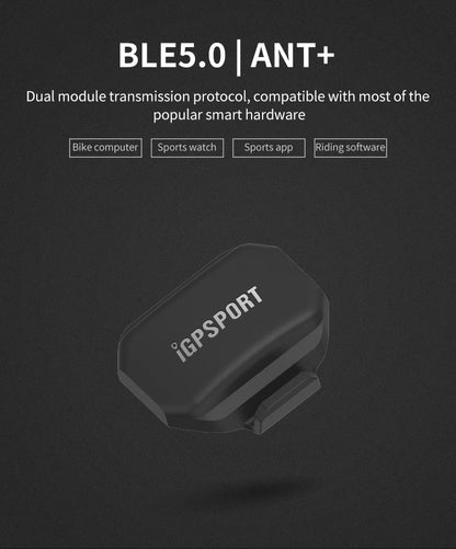 Capteurs de cyclisme IGPSPORT - Moniteur de vitesse, de cadence et de fréquence cardiaque pour compteurs de vélo