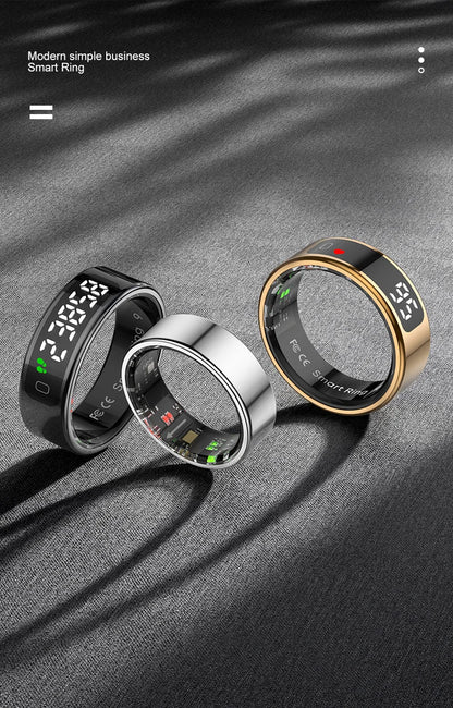 Smart Fitness Ring - Health Monitor with Heart Rate & Sleep Tracking
