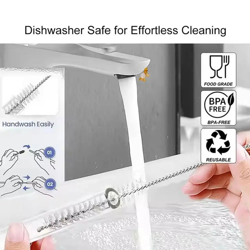 Wiederverwendbare Glasstrohhalme – Umweltfreundliche Trinkhalme | Vielseitig einsetzbar für Smoothies, Cocktails, Kaffee &amp; Bier